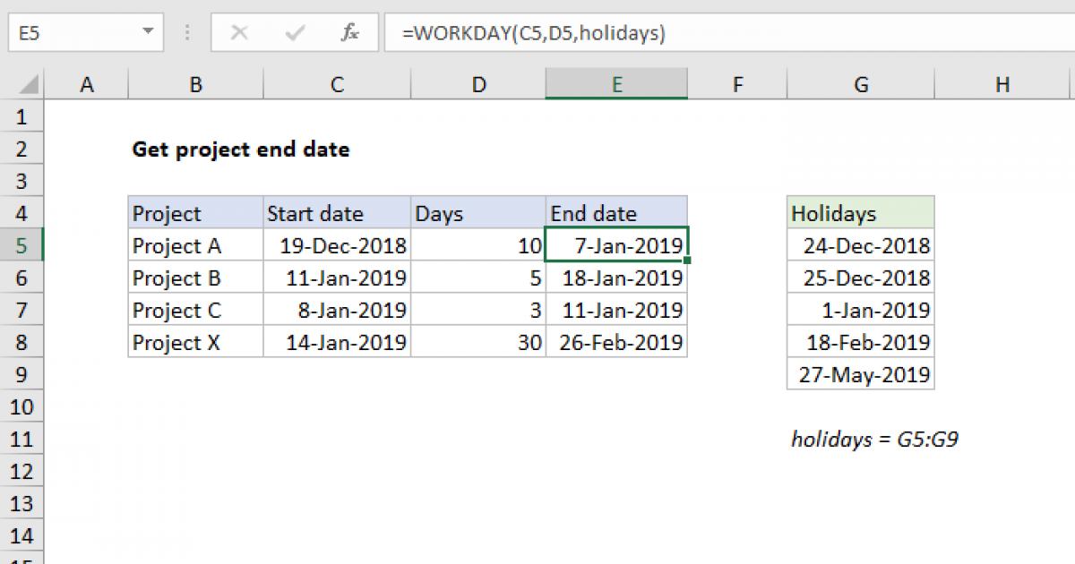 assignment end date